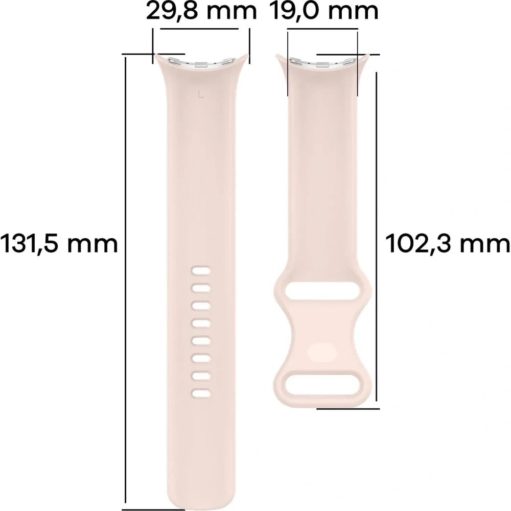 Wholesale Bizon Strap Watch Silicone Google Pixel Watch 3 (45mm) light rose - BIZ6495 - {ean13} - Hurt