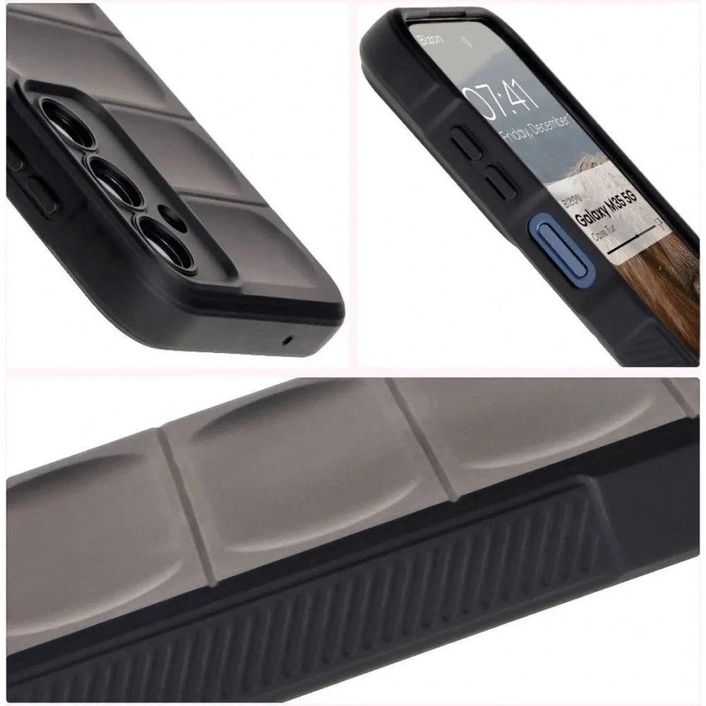Hurtownia GSM - Pancerne etui Bizon Case Tur do Samsung Galaxy M35 5G czarne - BIZ6498 - {ean13} - Hurt