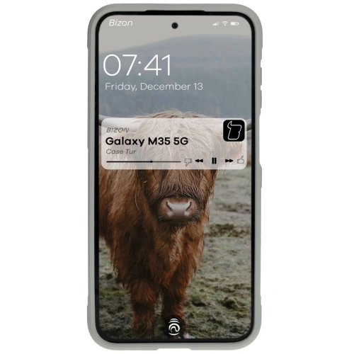 Pancerne etui Bizon Case Tur do Samsung Galaxy M35 5G jasnoszare