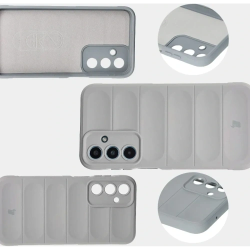 Pancerne etui Bizon Case Tur do Samsung Galaxy M35 5G jasnoszare