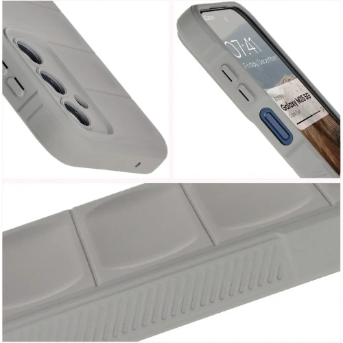 Pancerne etui Bizon Case Tur do Samsung Galaxy M35 5G jasnoszare