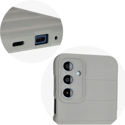 Pancerne etui Bizon Case Tur do Samsung Galaxy M35 5G jasnoszare