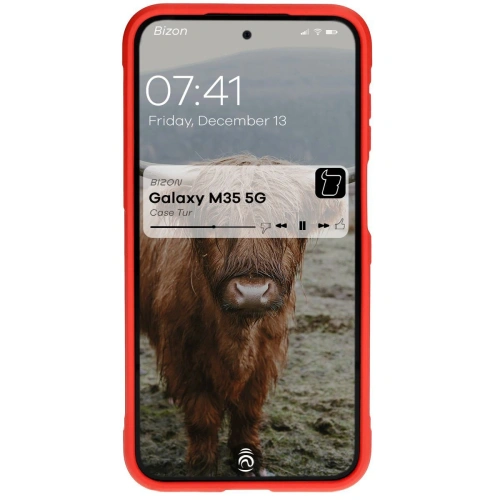 Pancerne etui Bizon Case Tur do Samsung Galaxy M35 5G czerwone