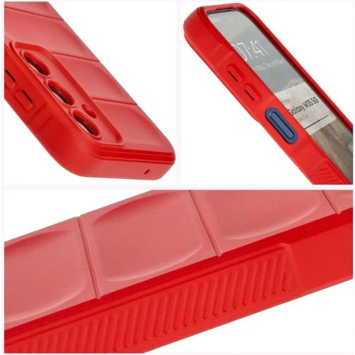 Pancerne etui Bizon Case Tur do Samsung Galaxy M35 5G czerwone