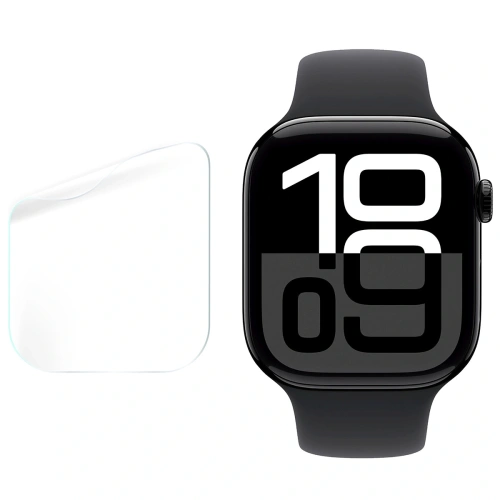 Folia hydrożelowa na ekran Bizon Glass Watch Hydrogel do Apple Watch 10 / 11 46mm [2 PACK]