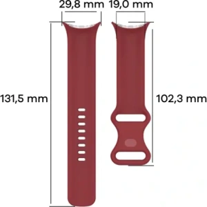 Wholesale Bizon Strap Watch Silicone Google Pixel Watch 3 (45mm) carmine - BIZ6505 - {ean13} - Hurt
