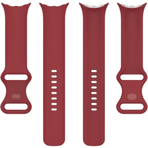 Silikonowy pasek Bizon Strap Watch Silicone do Google Pixel Watch 3 (45mm) karminowy