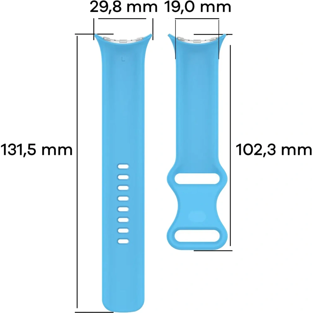 Wholesale Bizon Strap Watch Silicone Google Pixel Watch 3 (45mm) blue - BIZ6506 - {ean13} - Hurt