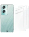 Bizon Case Clear Pack Hülle + 2x Displayschutzglas für Oppo A79 5G klar