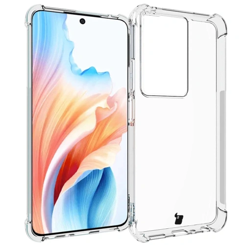 Etui + 2x szkło na ekran Bizon Case Clear Pack do Oppo A79 5G przezroczyste