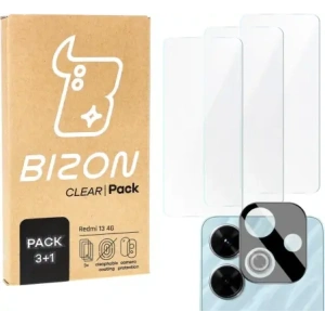 Hurtownia GSM - BIZON Clear 3x képernyő üveg + kamera üveg Xiaomi Redmi 13 4G - BIZ6512 - {ean13} - Hurt