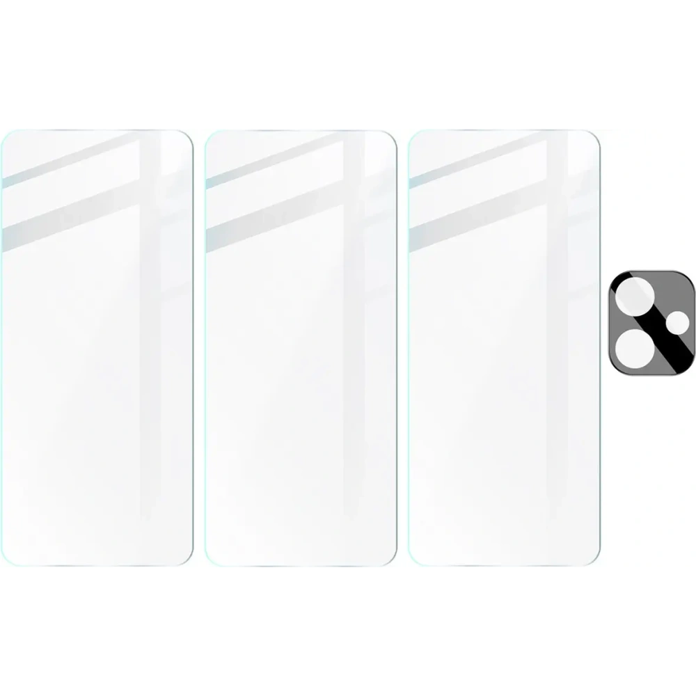 Wholesale BIZON Clear 3x screen glass + camera glass Xiaomi Redmi 13 4G - BIZ6512 - {ean13} - Hurt