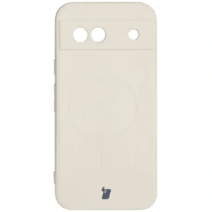 Hurtownia GSM - Silikonové pouzdro s magnetickým kroužkem Bizon Case Silicone Magnetic Sq pro Google Pixel 8a béžové - BIZ6513 - {ean13} - Hurt