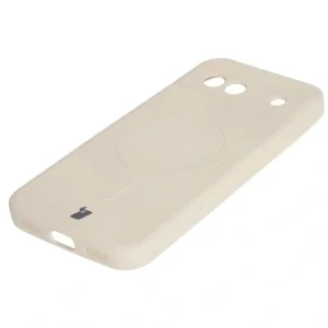 Hurtownia GSM - Silikonové pouzdro s magnetickým kroužkem Bizon Case Silicone Magnetic Sq pro Google Pixel 8a béžové - BIZ6513 - {ean13} - Hurt