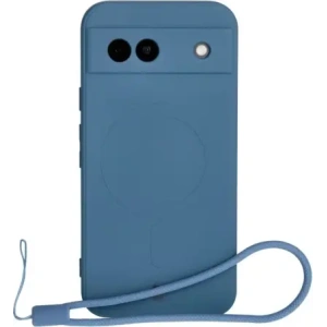 Hurtownia GSM - Silikonové pouzdro s magnetickým kroužkem Bizon Case Silicone Magnetic Sq pro Google Pixel 8a modré - BIZ6515 - {ean13} - Hurt