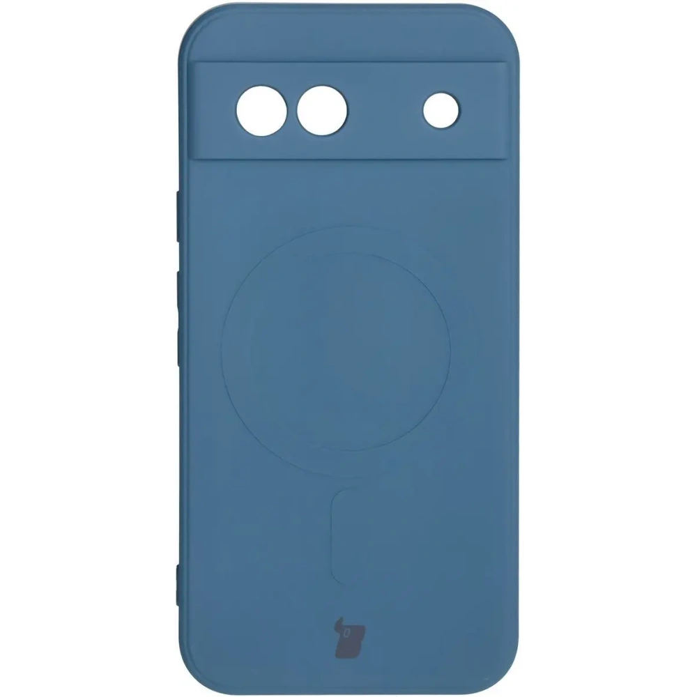 Hurtownia GSM - Silikonowe etui z pierścieniem magnetycznym Bizon Case Silicone Magnetic Sq do Google Pixel 8a granatowe - BIZ6515 - {ean13} - Hurt