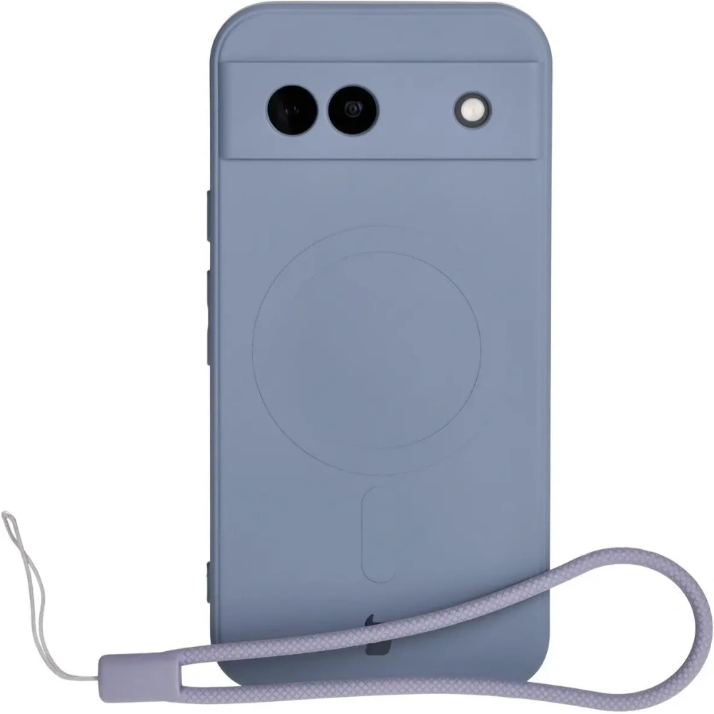 Hurtownia GSM - Silikonové pouzdro s magnetickým kroužkem Bizon Case Silicone Magnetic Sq pro Google Pixel 8a šedé - BIZ6517 - {ean13} - Hurt