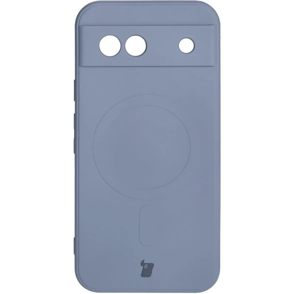 Hurtownia GSM - Silikonové pouzdro s magnetickým kroužkem Bizon Case Silicone Magnetic Sq pro Google Pixel 8a šedé - BIZ6517 - {ean13} - Hurt