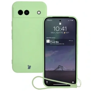 Hurtownia GSM - Silikonové pouzdro s magnetickým kroužkem Bizon Case Silicone Magnetic Sq pro Google Pixel 8a jasně zelené - BIZ6518 - {ean13} - Hurt