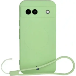 Hurtownia GSM - Silikonové pouzdro s magnetickým kroužkem Bizon Case Silicone Magnetic Sq pro Google Pixel 8a jasně zelené - BIZ6518 - {ean13} - Hurt