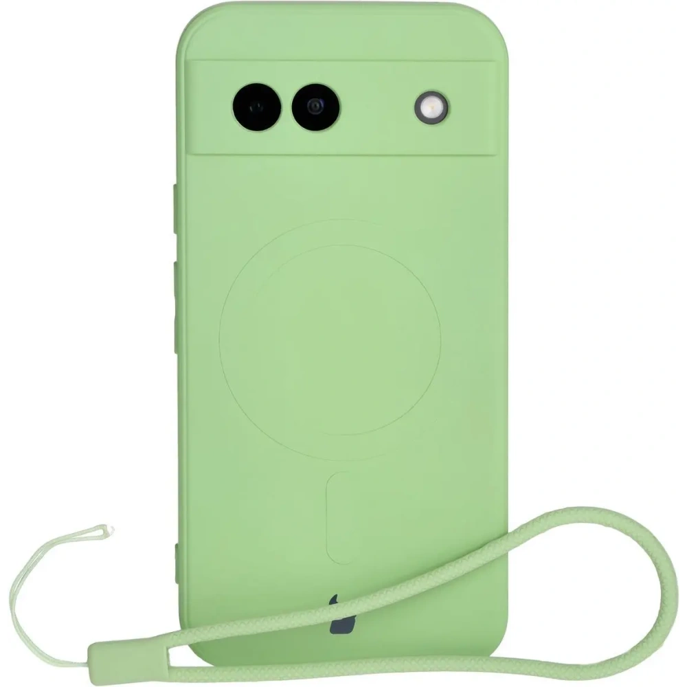 Hurtownia GSM - Silikonové pouzdro s magnetickým kroužkem Bizon Case Silicone Magnetic Sq pro Google Pixel 8a jasně zelené - BIZ6518 - {ean13} - Hurt