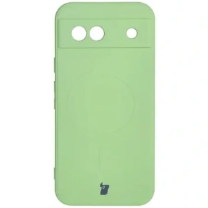 Hurtownia GSM - Silikonové pouzdro s magnetickým kroužkem Bizon Case Silicone Magnetic Sq pro Google Pixel 8a jasně zelené - BIZ6518 - {ean13} - Hurt