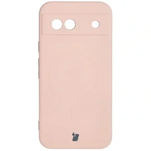 Hurtownia GSM - Silikonový obal s magnetickým kroužkem Bizon Case Silicone Magnetic Sq pro Google Pixel 8a světle růžový - BIZ6519 - {ean13} - Hurt