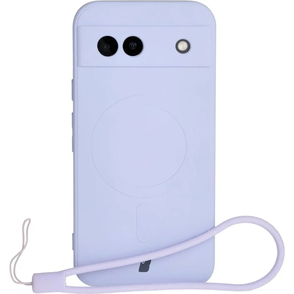 Hurtownia GSM - Silikonowe etui z pierścieniem magnetycznym Bizon Case Silicone Magnetic Sq do Google Pixel 8a jasnofioletowe - BIZ6520 - {ean13} - Hurt