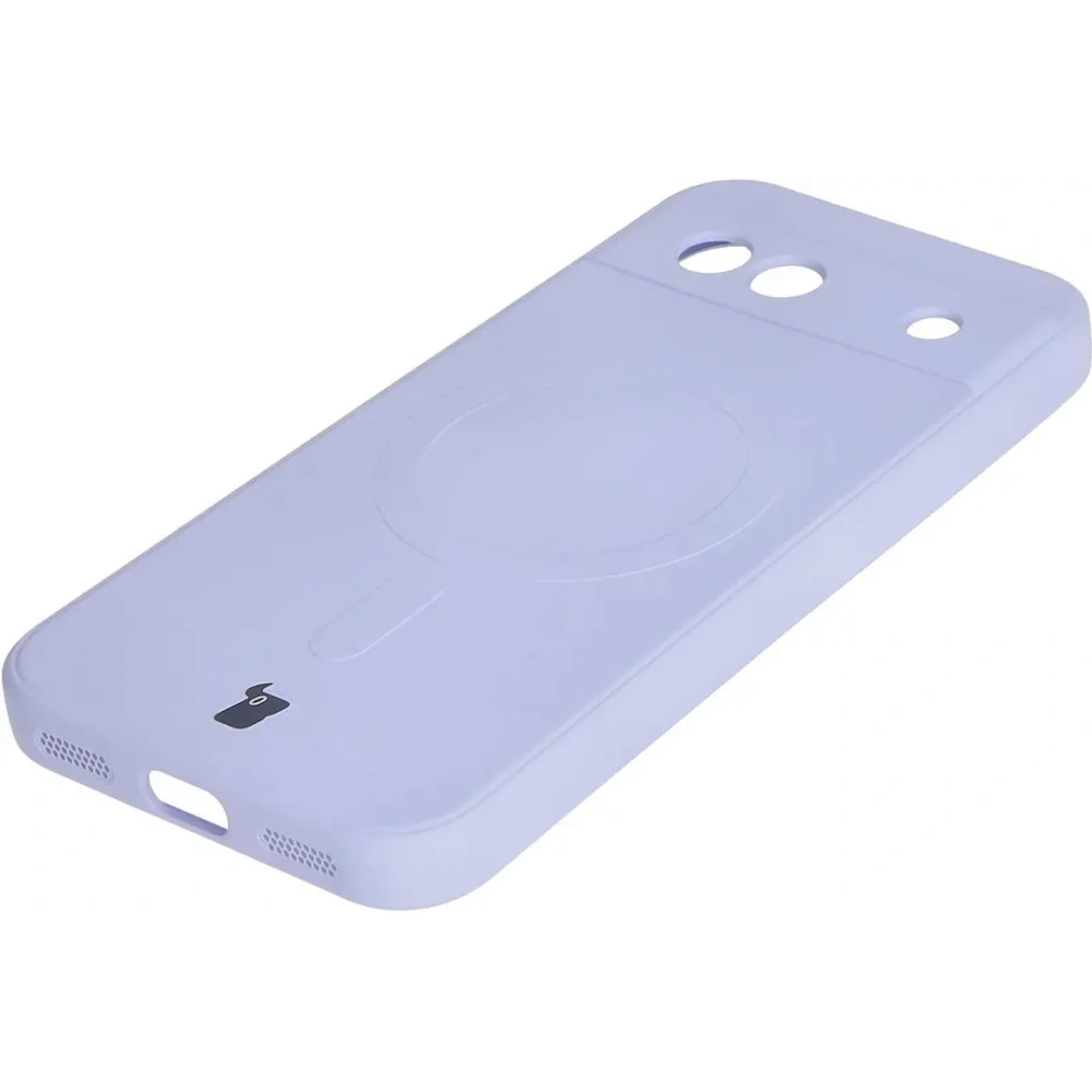 Hurtownia GSM - Silikonowe etui z pierścieniem magnetycznym Bizon Case Silicone Magnetic Sq do Google Pixel 8a jasnofioletowe - BIZ6520 - {ean13} - Hurt