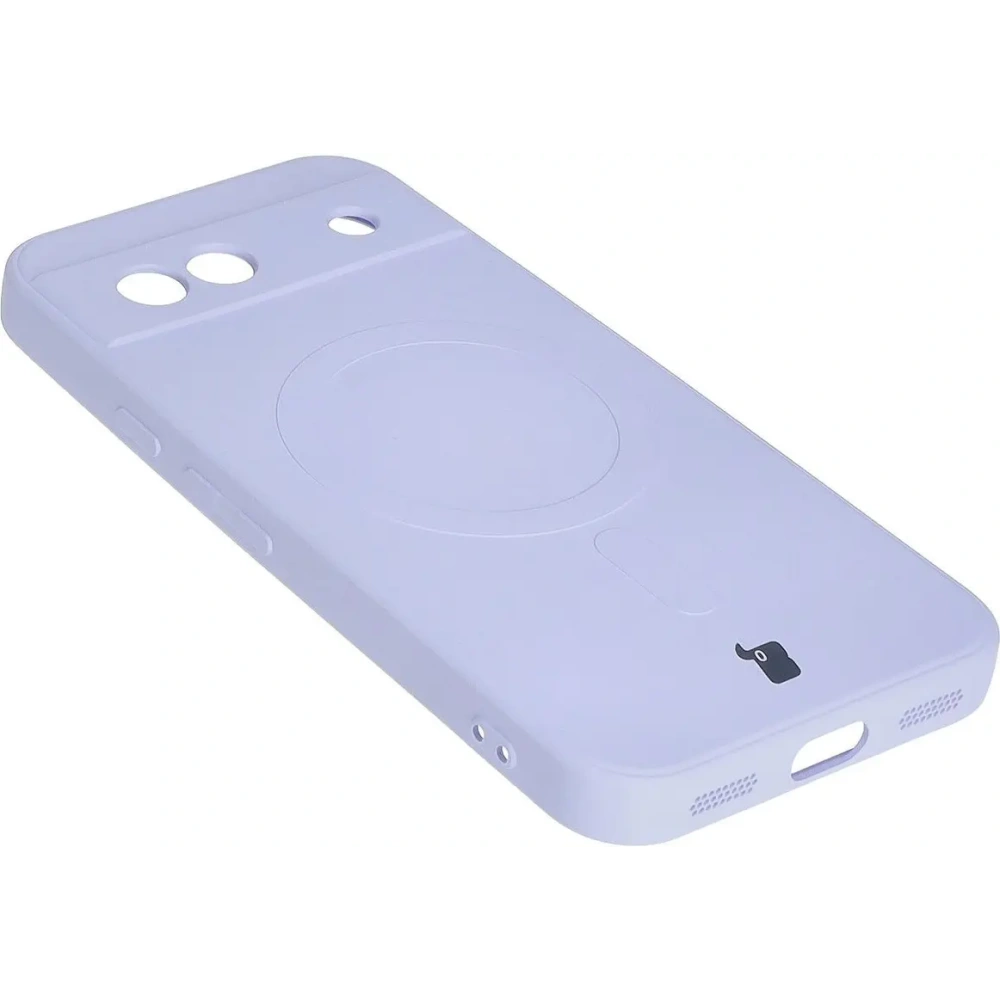 Hurtownia GSM - Silikonowe etui z pierścieniem magnetycznym Bizon Case Silicone Magnetic Sq do Google Pixel 8a jasnofioletowe - BIZ6520 - {ean13} - Hurt