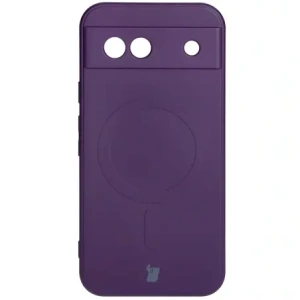 Hurtownia GSM - Silikonové pouzdro s magnetickým kroužkem Bizon Case Silicone Magnetic Sq pro Google Pixel 8a švestkové - BIZ6521 - {ean13} - Hurt