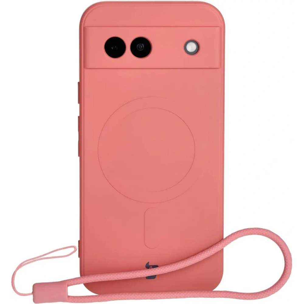 Hurtownia GSM - Silikonový obal s magnetickým kroužkem Bizon Case Silicone Magnetic Sq pro Google Pixel 8a špinavě růžový - BIZ6522 - {ean13} - Hurt