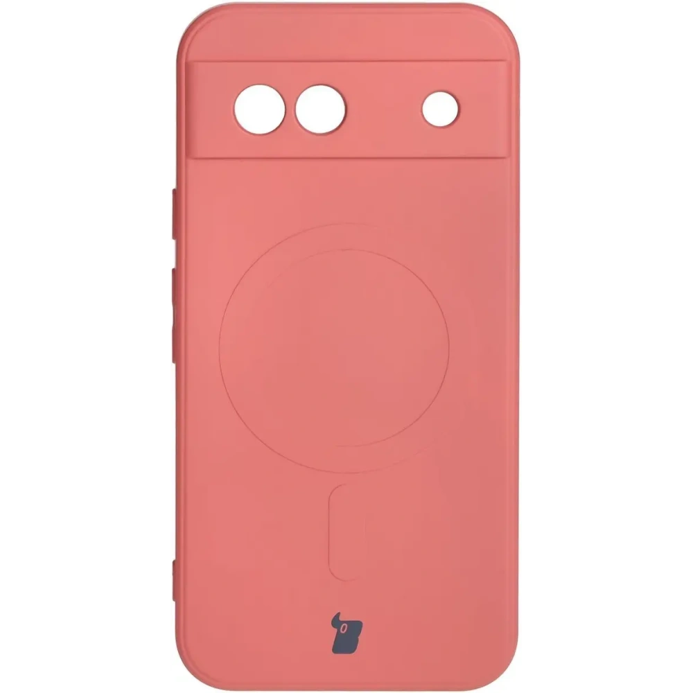 Hurtownia GSM - Silikonový obal s magnetickým kroužkem Bizon Case Silicone Magnetic Sq pro Google Pixel 8a špinavě růžový - BIZ6522 - {ean13} - Hurt