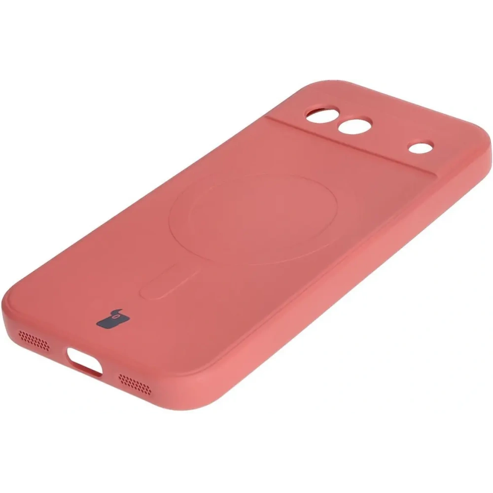 Hurtownia GSM - Silikonový obal s magnetickým kroužkem Bizon Case Silicone Magnetic Sq pro Google Pixel 8a špinavě růžový - BIZ6522 - {ean13} - Hurt