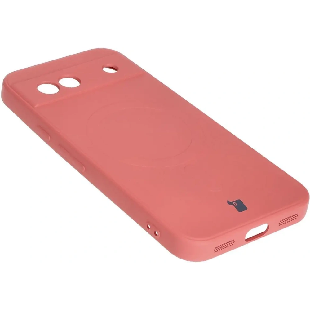 Hurtownia GSM - Silikonový obal s magnetickým kroužkem Bizon Case Silicone Magnetic Sq pro Google Pixel 8a špinavě růžový - BIZ6522 - {ean13} - Hurt