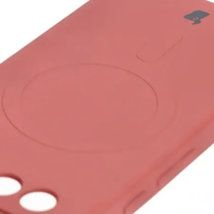 Hurtownia GSM - Silikonový obal s magnetickým kroužkem Bizon Case Silicone Magnetic Sq pro Google Pixel 8a špinavě růžový - BIZ6522 - {ean13} - Hurt