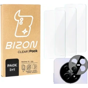 Hurtownia GSM - 3x Sklo na displej + sklo na fotoaparát BIZON Clear pro Realme 12 / 12x - BIZ6524 - {ean13} - Hurt