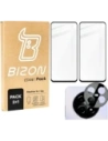 Bizon Edge 2x edzett üveg kijelző kerettel + kamera üveg Realme 12/12x