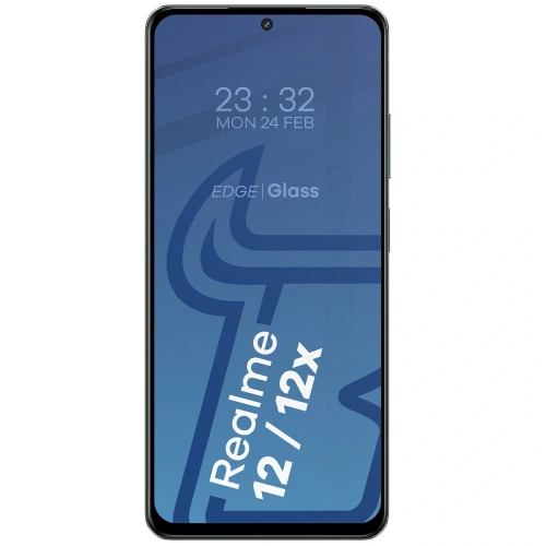 2x Szkło hartowane na ekran z ramką + szkło na aparat Bizon Edge do Realme 12/12x