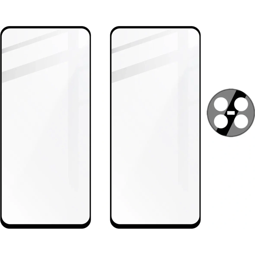 Hurtownia GSM - 2x tvrzené sklo na displej s rámečkem + sklo na fotoaparát Bizon Edge pro Realme 12/12x - BIZ6525 - {ean13} - Hurt