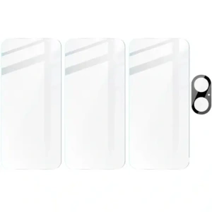 3x Szkło na ekran + szkło na aparat BIZON Clear do Apple iPhone 16