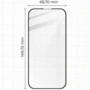 Wholesale Bizon Edge 2x tempered screen glass with frame + camera glass Apple iPhone 16 - BIZ6528 - {ean13} - Hurt