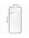 Wholesale Bizon Edge 2x tempered screen glass with frame + camera glass Apple iPhone 16 - BIZ6528 - {ean13} - Hurt