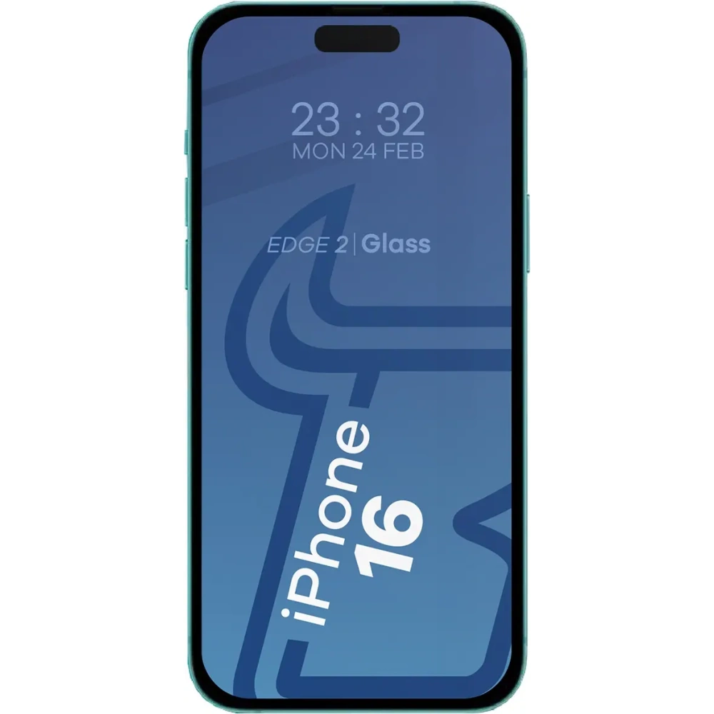 Wholesale Bizon Edge 2x tempered screen glass with frame + camera glass Apple iPhone 16 - BIZ6528 - {ean13} - Hurt