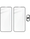 Hurtownia GSM - 2x Zesílené sklo na displej s rámečkem + sklo na fotoaparát Bizon Edge pro Apple iPhone 16 Plus - BIZ6529 - {ean13} - Hurt