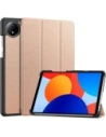 Etui z klapką Bizon Case Tab Croc do Xiaomi Redmi Pad SE 8.7 różowozłote