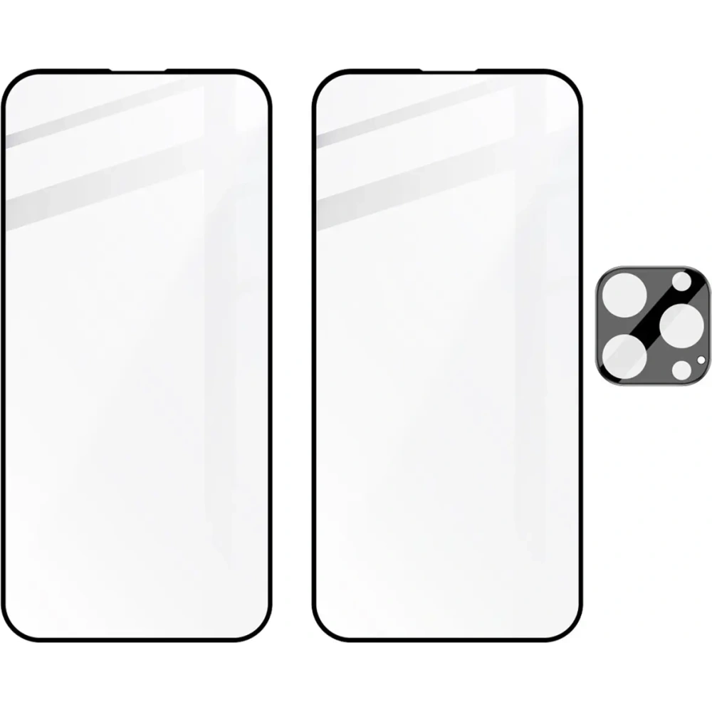 Hurtownia GSM - Bizon Edge 2x edzett kijelző üveg kerettel + kamera üveg Apple iPhone 16 Pro - BIZ6533 - {ean13} - Hurt
