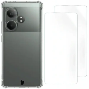 Hurtownia GSM - Bizon Case Clear Pack carcasă flexibilă + 2x folie de protecție pentru ecran Realme GT 6/GT 6T transparentă - BIZ6534 - {ean13} - Hurt