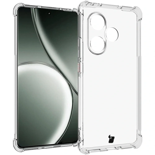 Etui + 2x folia na ekran Bizon Case Clear Pack do Realme GT 6/GT 6T przezroczyste