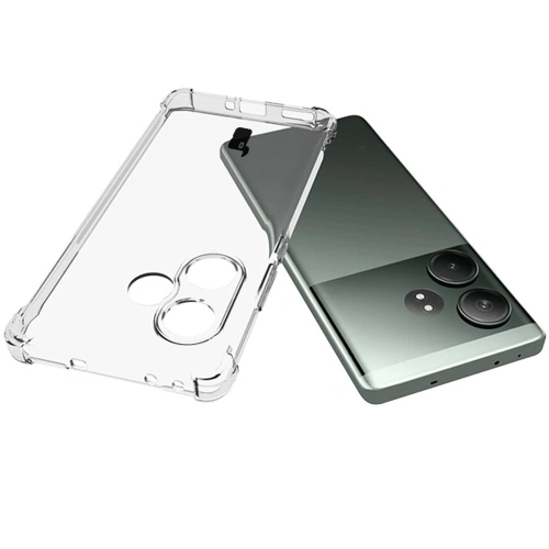 Etui + 2x folia na ekran Bizon Case Clear Pack do Realme GT 6/GT 6T przezroczyste